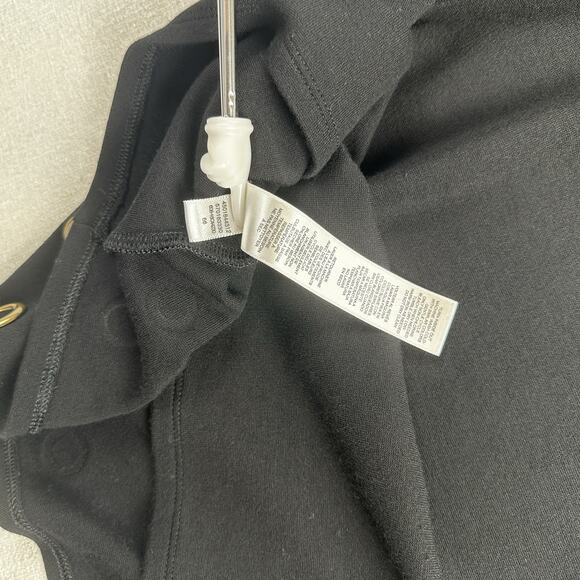 Chicos Black 3/4 Sleeve Sweater with Rivet Trim Size 2 Petite - Picture 8 of 9